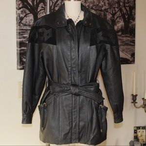 AMAZING 80’s Vintage Black Leather Jacket